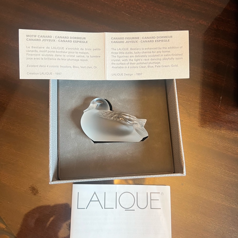Lalique Sleepy Duck